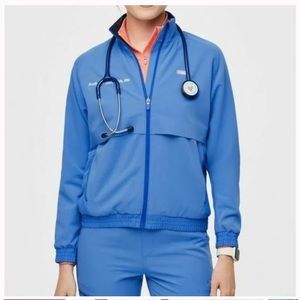 Limited edition capri blue scrub jacket